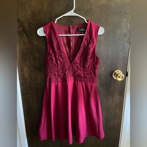 Semi formal maroon dress from Lulus